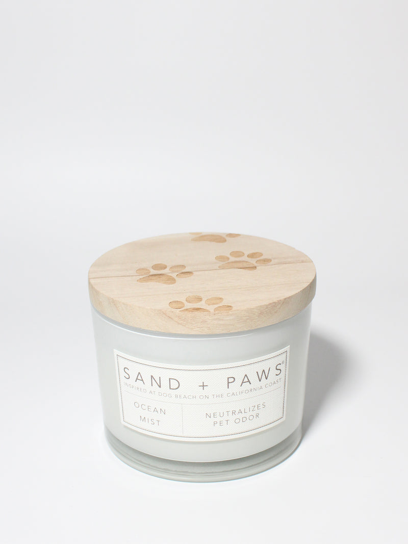 Sand + Paws Ocean Mist 12 oz scented candle