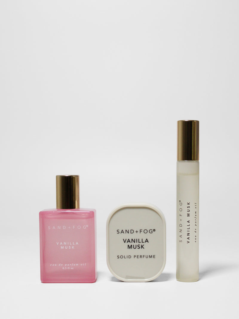 Perfume Oil Rollerballs and Solid Perfume Set - Vanilla Musk